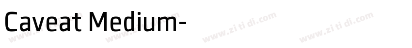 Caveat Medium字体转换